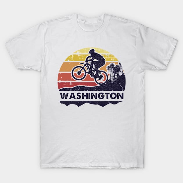 Washington mountain biking T-Shirt by SerenityByAlex